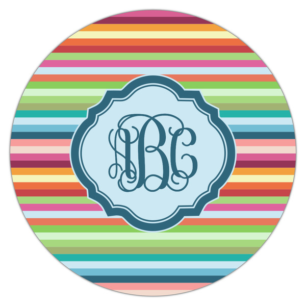 Retro Horizontal Stripes Icing Circle - Large - Single