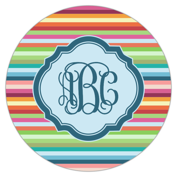 Retro Horizontal Stripes Icing Circle - Small - Single