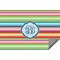 Retro Horizontal Stripes Indoor / Outdoor Rug - 5'x8' w/ Monogram