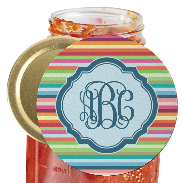 Custom Retro Horizontal Stripes Jar Opener (Personalized)