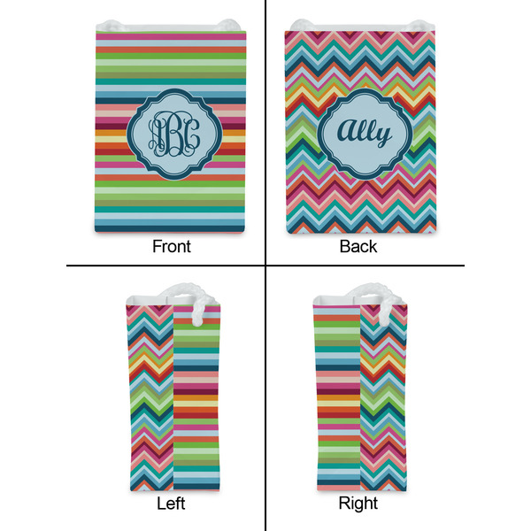 Retro Horizontal Stripes Jewelry Gift Bag - Gloss - Approval