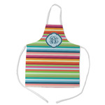 Retro Horizontal Stripes Kid's Apron - Medium (Personalized)