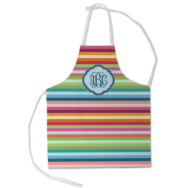 Custom Retro Horizontal Stripes Kid's Apron - Small (Personalized)
