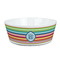Retro Horizontal Stripes Kid's Bowl (Personalized)