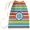 Retro Horizontal Stripes Laundry Bag (Personalized)