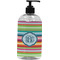 Retro Horizontal Stripes Plastic Soap / Lotion Dispenser (Personalized)