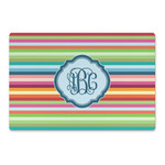 Retro Horizontal Stripes Large Rectangle Car Magnet (Personalized)