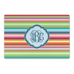Retro Horizontal Stripes Large Rectangle Car Magnet (Personalized)