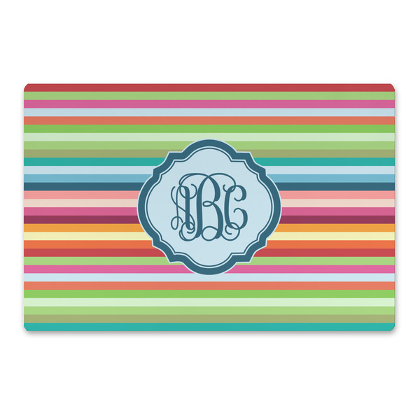 Custom Retro Horizontal Stripes Large Rectangle Car Magnet (Personalized)