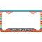 Retro Horizontal Stripes License Plate Frame - Style C