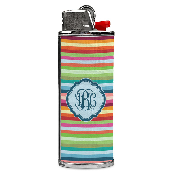 Custom Retro Horizontal Stripes Case for BIC Lighters (Personalized)