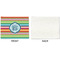 Retro Horizontal Stripes Linen Placemat - APPROVAL Single (single sided)
