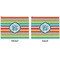 Retro Horizontal Stripes Linen Placemat - APPROVAL (double sided)