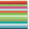 Retro Horizontal Stripes Linen Placemat - DETAIL