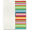 Retro Horizontal Stripes Linen Placemat - Folded Half