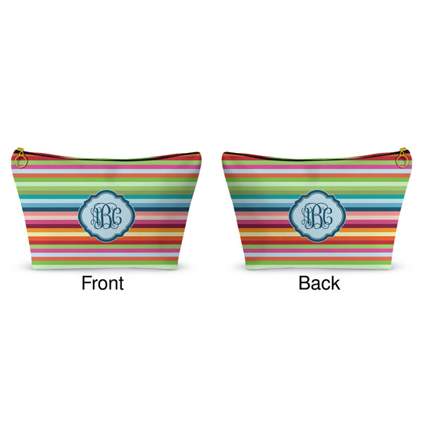 Retro Horizontal Stripes Makeup Bag Approval