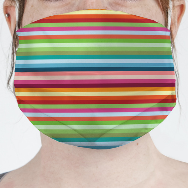 Custom Retro Horizontal Stripes Face Mask Cover