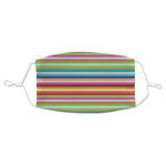 Retro Horizontal Stripes Adult Cloth Face Mask