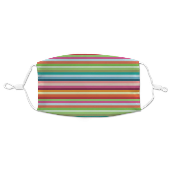 Custom Retro Horizontal Stripes Adult Cloth Face Mask
