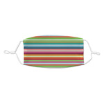 Retro Horizontal Stripes Kid's Cloth Face Mask