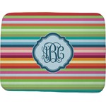 Retro Horizontal Stripes Memory Foam Bath Mat - 48"x36" (Personalized)