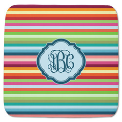 Retro Horizontal Stripes Memory Foam Bath Mat - 48"x48" (Personalized)