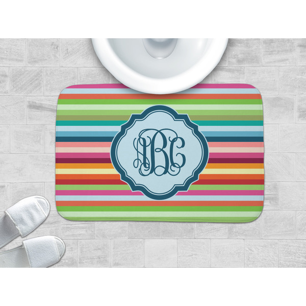 Retro Horizontal Stripes Memory Foam Bath Mat - LIFESTYLE 34x21