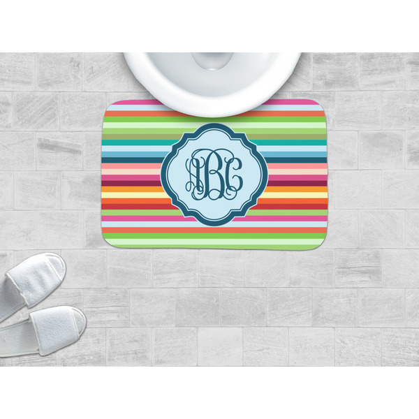Retro Horizontal Stripes Memory Foam Bath Mat - LIFESTYLE