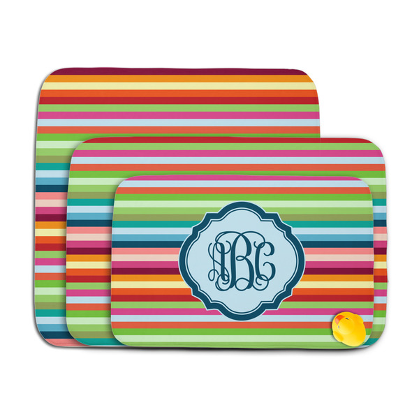 Retro Horizontal Stripes Memory Foam Bath Mat - MAIN PARENT