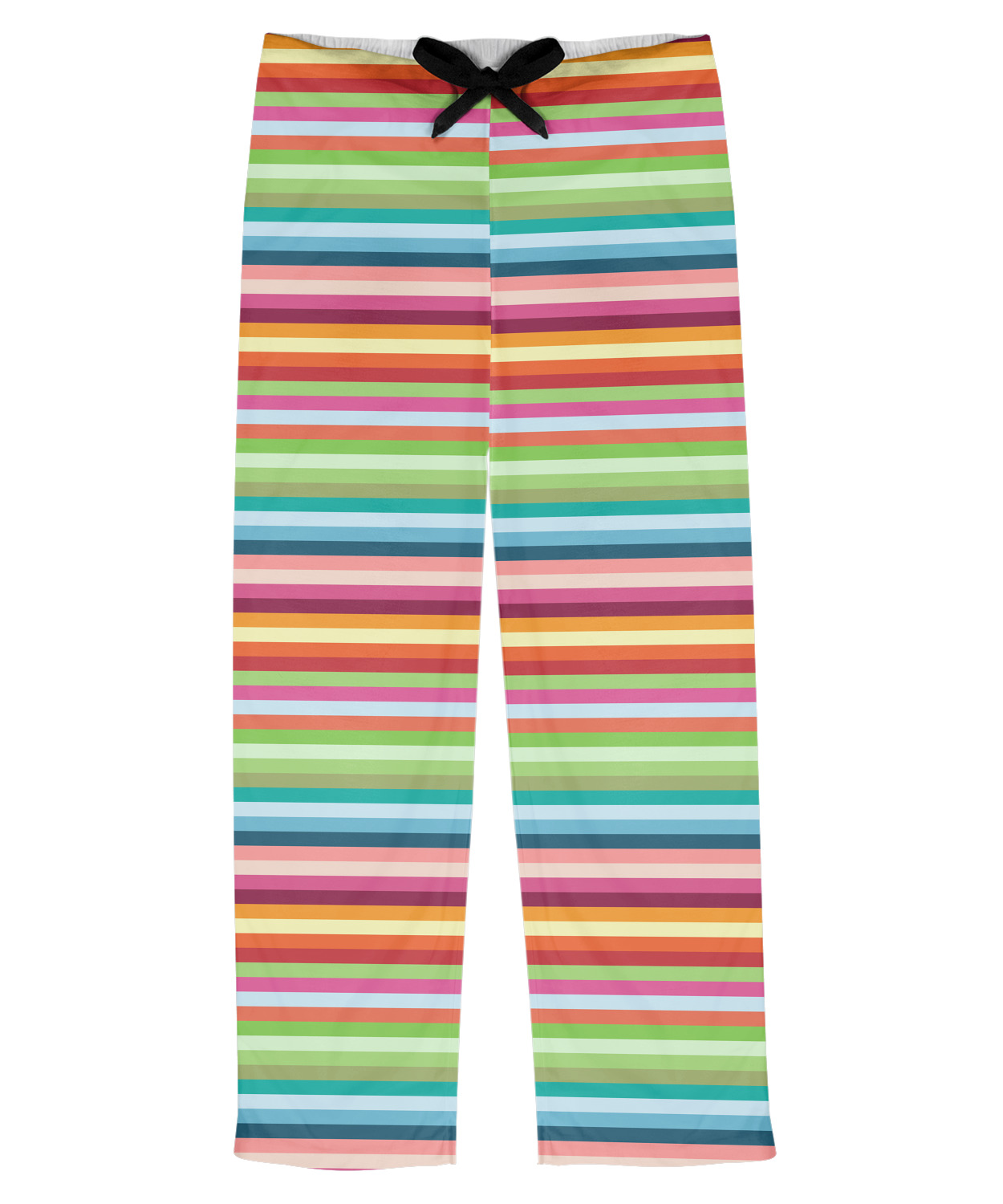 Custom Retro Horizontal Stripes Mens Pajama Pants | YouCustomizeIt