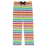Retro Horizontal Stripes Mens Pajama Pants - XS