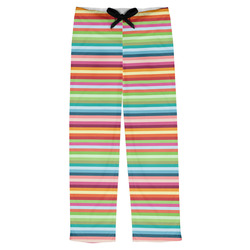 Retro Horizontal Stripes Mens Pajama Pants - L
