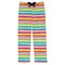 Retro Horizontal Stripes Mens Pajama Pants - Flat