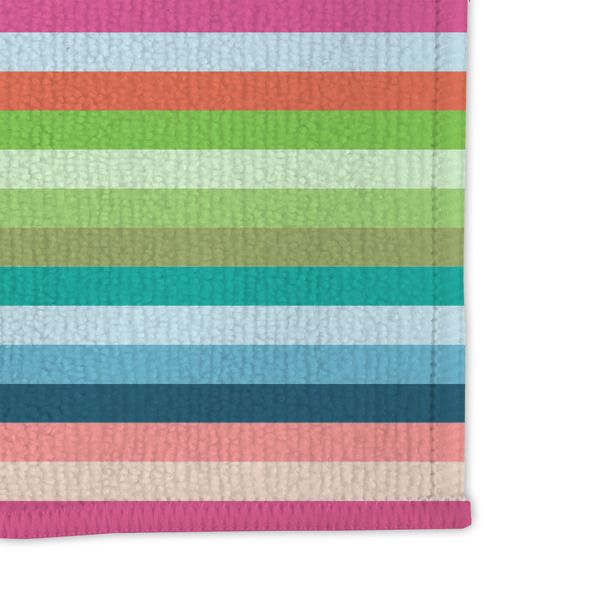 Retro Horizontal Stripes Microfiber Dish Rag - DETAIL