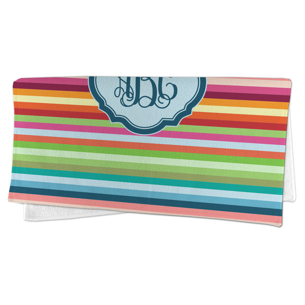 Retro Horizontal Stripes Microfiber Dish Rag - FOLDED (half)
