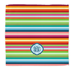 Retro Horizontal Stripes Microfiber Dish Rag (Personalized)