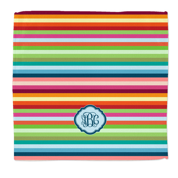 Custom Retro Horizontal Stripes Microfiber Dish Rag (Personalized)