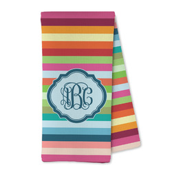 Retro Horizontal Stripes Kitchen Towel - Microfiber (Personalized)