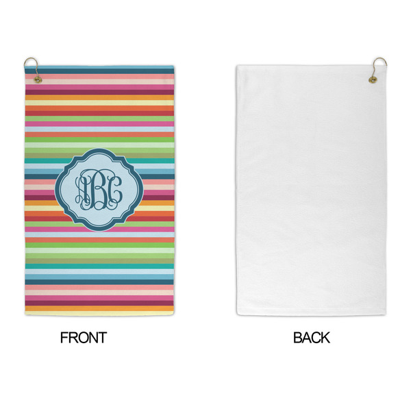 Retro Horizontal Stripes Microfiber Golf Towels - APPROVAL