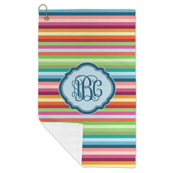 Retro Horizontal Stripes Microfiber Golf Towels - FOLD