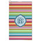 Retro Horizontal Stripes Microfiber Golf Towel (Personalized)