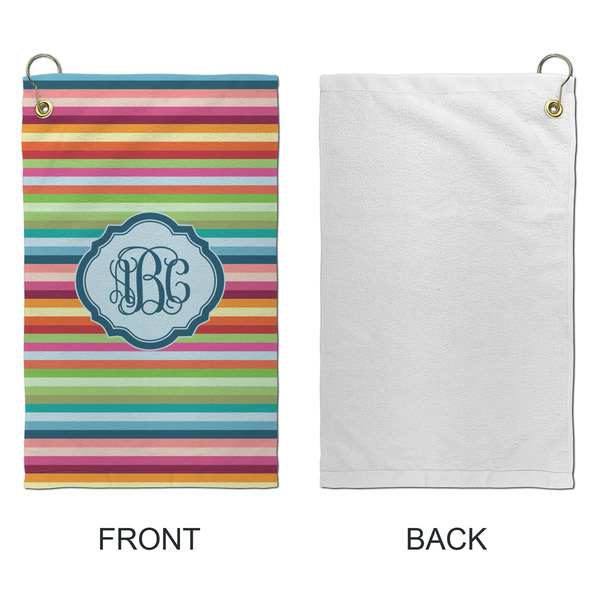 Retro Horizontal Stripes Microfiber Golf Towels - Small - APPROVAL