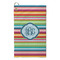 Retro Horizontal Stripes Microfiber Golf Towel - Small (Personalized)