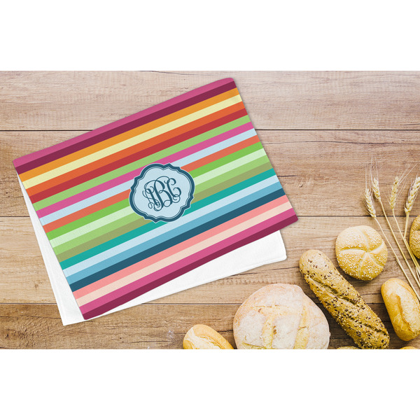 Retro Horizontal Stripes Microfiber Kitchen Towel - LIFESTYLE