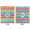 Retro Horizontal Stripes Minky Blanket - 50"x60" - Double Sided - Front & Back