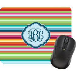 Retro Horizontal Stripes Rectangular Mouse Pad (Personalized)
