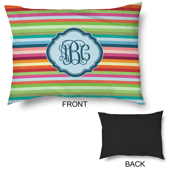 Retro Horizontal Stripes Outdoor Dog Beds - Large - APPROVAL