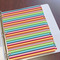 Retro Horizontal Stripes Page Dividers - Set of 5 - In Context
