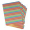 Retro Horizontal Stripes Page Dividers - Set of 6 - Main/Front