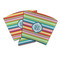 Retro Horizontal Stripes Party Cup Sleeve (Personalized)